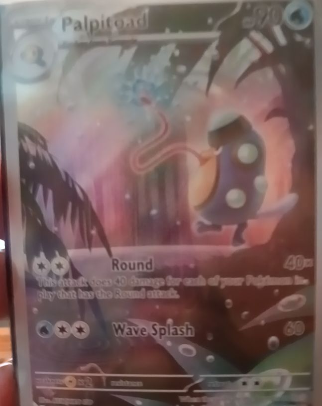 2025 Pokémon TCG Palpitoad Illustration Rare Black Bolt #104/086 — front