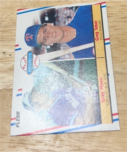 1988 Fleer #644 Greg Myers / Greg Tabor — front