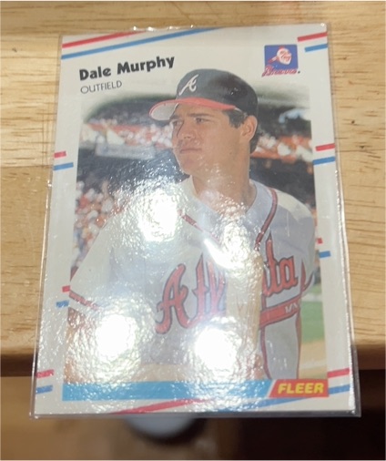 1988 Fleer #544 Dale Murphy — front