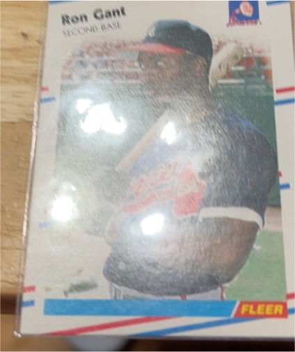 1988 Fleer #538 Ron Gant — front