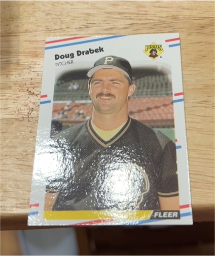 1988 Fleer #327 Doug Drabek — front