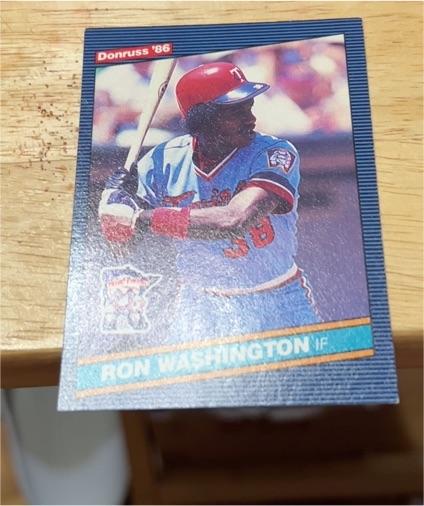 1986 Donruss #560 Ron Washington — front