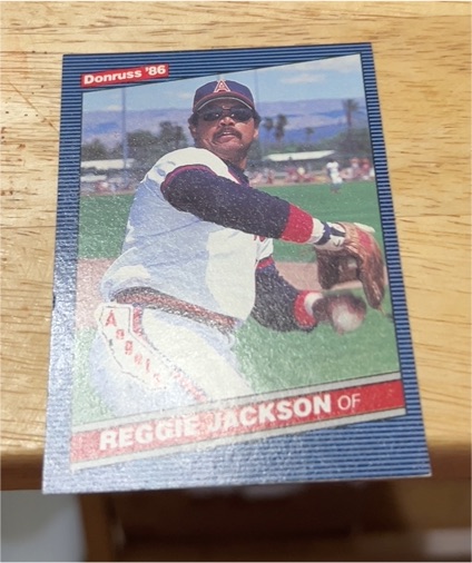 1986 Donruss #377 Reggie Jackson — front