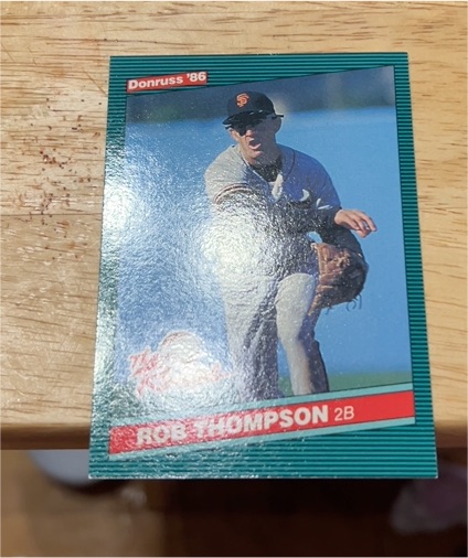 1986 Donruss The Rookies #39 Rob Thompson — front
