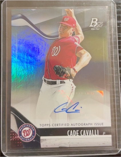 2021 Bowman Platinum #TOP-61 Cade Cavalli — front