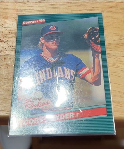 1986 Donruss The Rookies #15 Cory Snyder — front