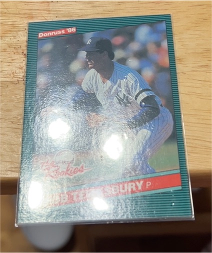 1986 Donruss The Rookies #8 Bob Tewksbury — front