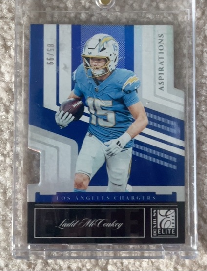 2025 Donruss Elite Aspirations Die Cut #5 Ladd McConkey — front