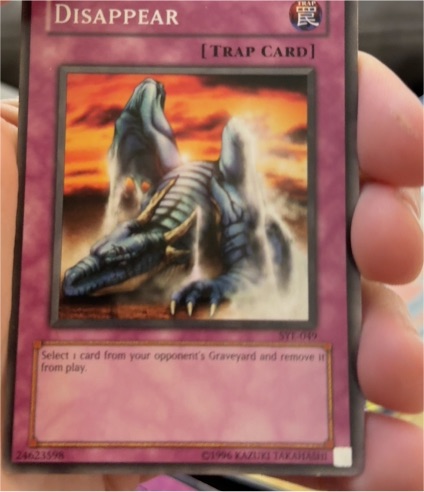 1996 Yu-Gi-Oh! #SYE-049 Disappear — front