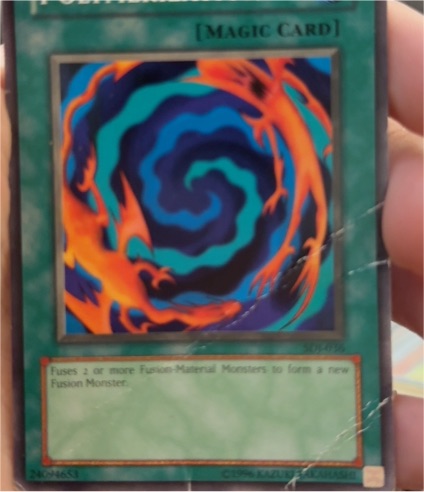 1996 Yu-Gi-Oh! #LOB-059 Polymerization — front