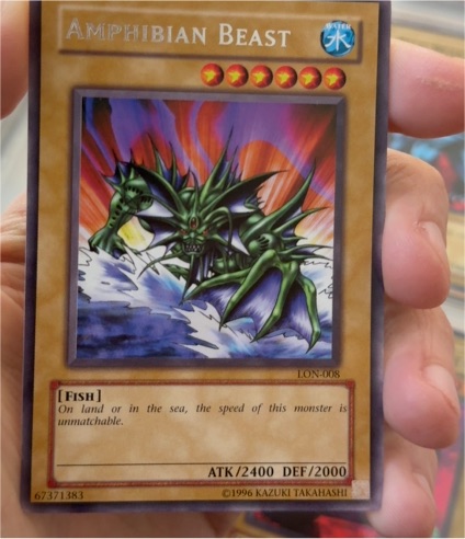 Yu-Gi-Oh! Amphibian Beast LON-008 — front