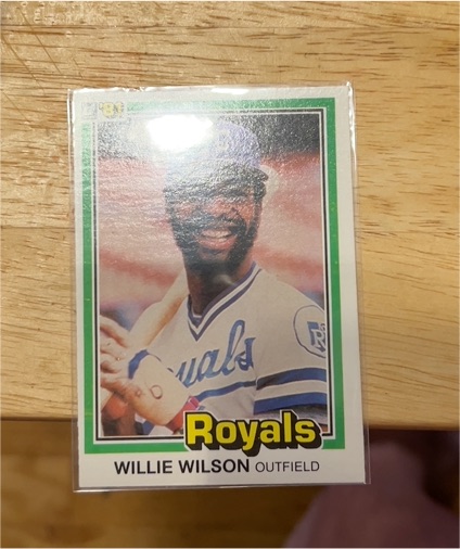 1981 Donruss #223 Willie Wilson — front