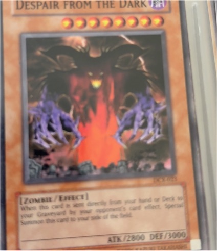 Yu-Gi-Oh! 2002 DR1-EN185 Despair from the Dark — front