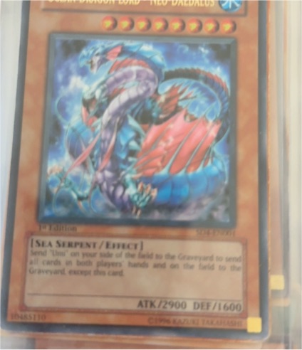 1996 Konami Yu-Gi-Oh! SD4-EN001 Ocean Dragon Lord - Neo Daedalus — front