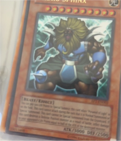 2004 Yu-Gi-Oh! EP1-EN002 Andro Sphinx — front