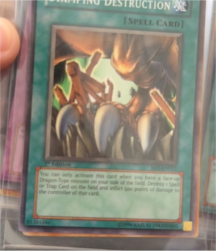 1996 Yu-Gi-Oh! SD1-EN017 Ramping Destruction — front