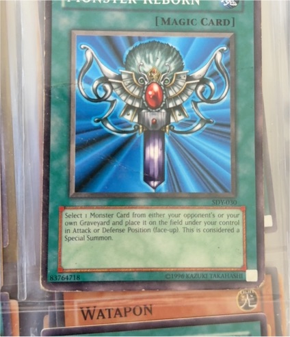 1996 Yu-Gi-Oh! SDY-030 Monster Reborn — front