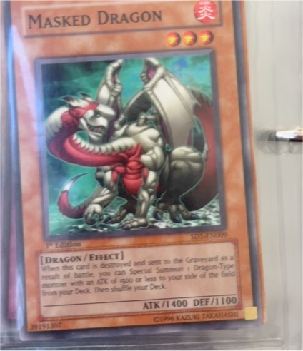 Yu-Gi-Oh! SD1-EN009 Masked Dragon — front