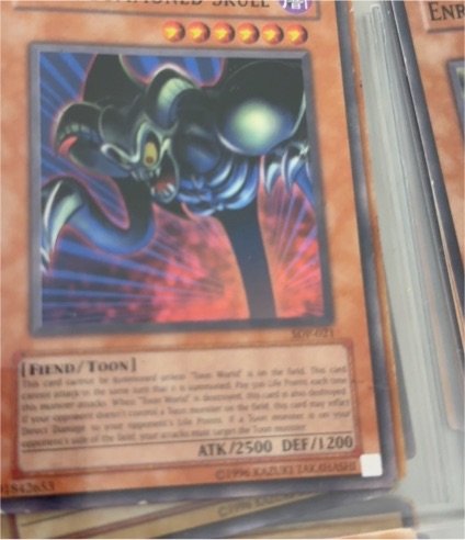 1999 Yu-Gi-Oh! #SDP-021 Toon Summoned Skull — front