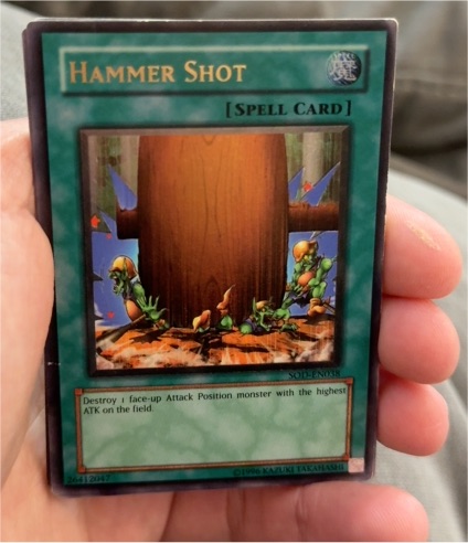 1996 Yu-Gi-Oh! SOD-EN038 Hammer Shot — front