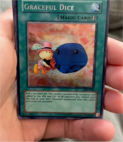 1996 Yu-Gi-Oh! EDS-002 Graceful Dice — front