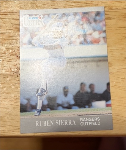 1991 Fleer Ultra #356 Ruben Sierra — front