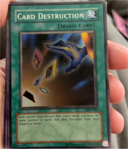 Yu-Gi-Oh! 2002 SDY-042 Card Destruction — front