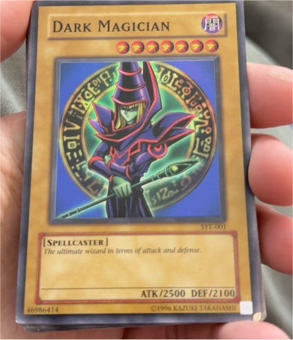 1996 Yu-Gi-Oh! SYE-001 Dark Magician — front