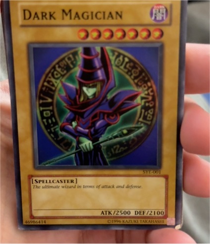 1996 Yugioh #SYE-001 Dark Magician — front