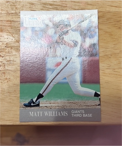 1991 Fleer Ultra #318 Matt Williams — front