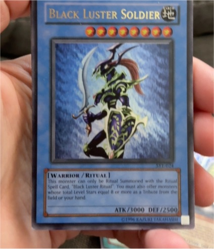 1996 Yu-Gi-Oh! SYE-024 Black Luster Soldier — front