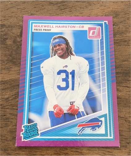 2025 Donruss #362 Maxwell Hairston Rated Rookie — front