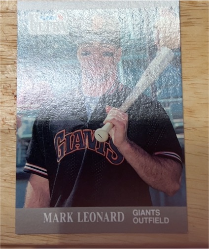 1991 Fleer Ultra #322 Mark Leonard — front