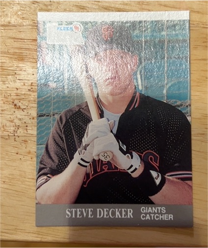 1991 Fleer Ultra #319 Steve Decker — front