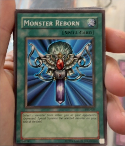 1996 Yu-Gi-Oh! SDK-036 Monster Reborn — front