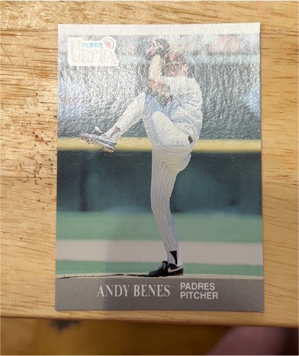 1991 Fleer Ultra #301 Andy Benes — front