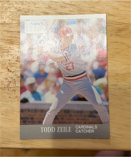 1991 Fleer Ultra Todd Zeile St. Louis Cardinals Catcher — front