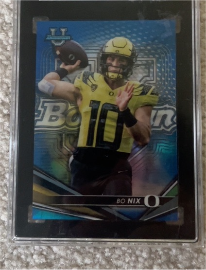2022 Bowman U #22 Bo Nix — front