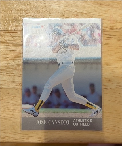 1991 Fleer Ultra #244 Jose Canseco — front