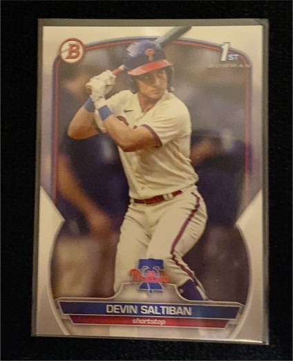 2023 Bowman Draft #BD-2 Devin Saltiban — front
