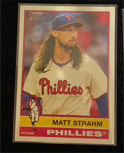 2025 Topps Heritage #7 Matt Strahm — front
