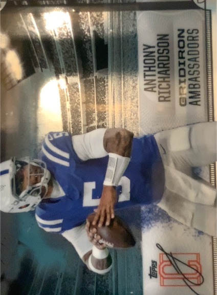 2024 Topps Signature Class #GA-16 Anthony Richardson Gridiron Ambassadors — front