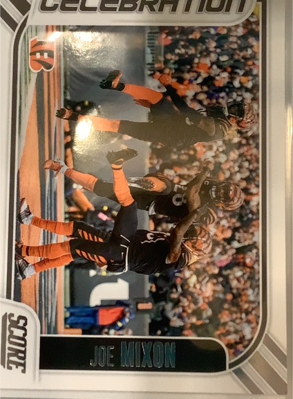 2023 Score #2 Joe Mixon Celebration Cincinnati Bengals — front
