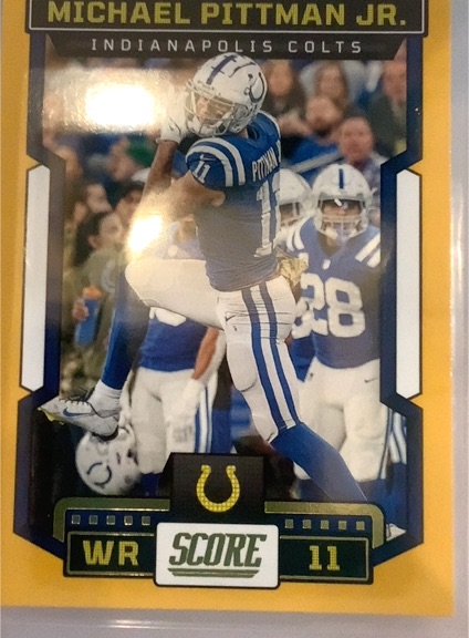 2023 Panini Score #12 Michael Pittman Jr. — front