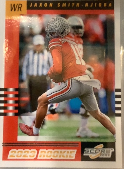 2023 Score #8 Jaxon Smith-Njigba 2003 Throwback Rookies — front