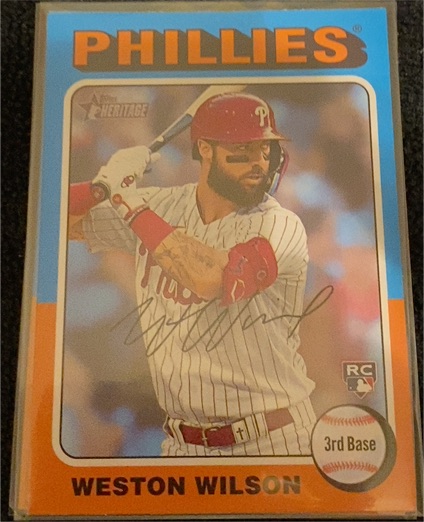 2024 Topps Heritage #105 Weston Wilson — front