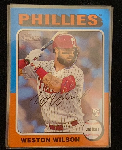 2024 Topps Heritage #105 Weston Wilson — front