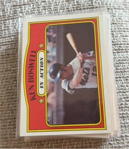 1972 Topps #306 Ken Boswell In Action — front