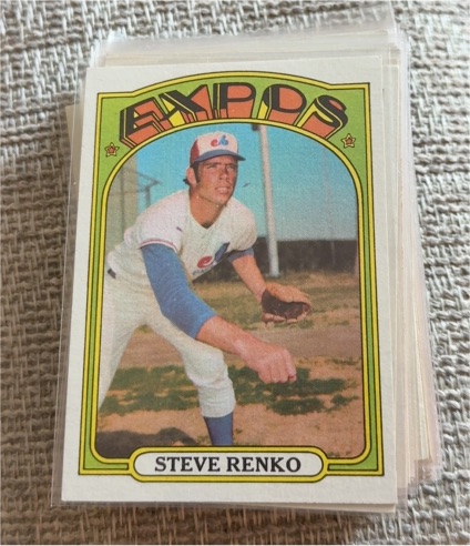 1972 Topps #307 Steve Renko — front