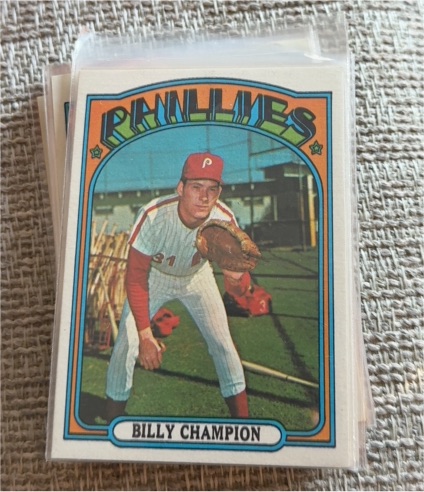 1972 Topps #599 Billy Champion — front